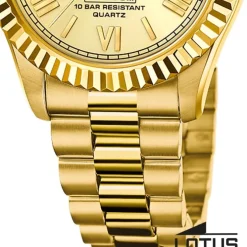 Lotus Herrenuhr Edelstahl gold Lotus Classic Armbanduhr UL18857/1