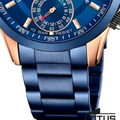 Lotus Herrenuhr Edelstahl blau Lotus Classic Armbanduhr UL18809/1