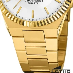 Lotus Herrenuhr Edelstahl gold Lotus Classic Armbanduhr UL18837/1