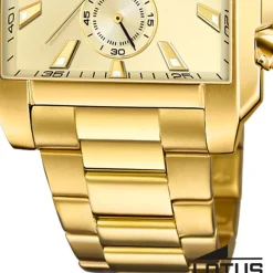 Lotus Herrenuhr Edelstahl gold Lotus Classic Armbanduhr UL18853/5