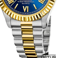 Lotus Herrenuhr Edelstahl blau Lotus Classic Armbanduhr UL18855/2