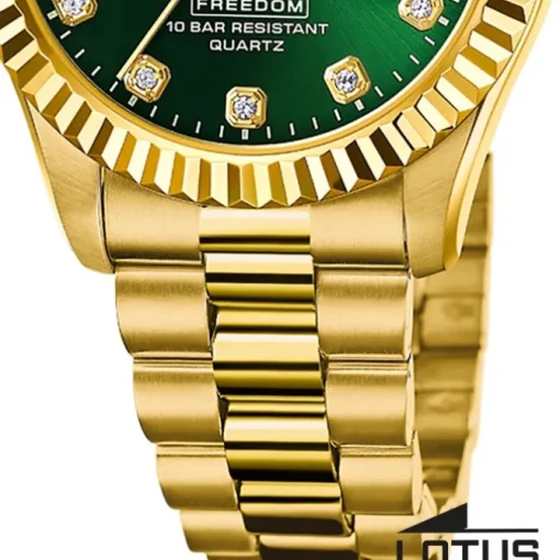 Lotus Herrenuhr Edelstahl gold Lotus Classic Armbanduhr UL18857/6