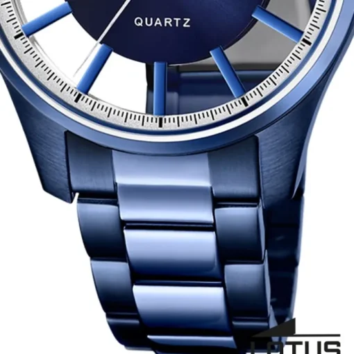 Lotus Herrenuhr Edelstahl blau Lotus Classic Armbanduhr UL18904/1