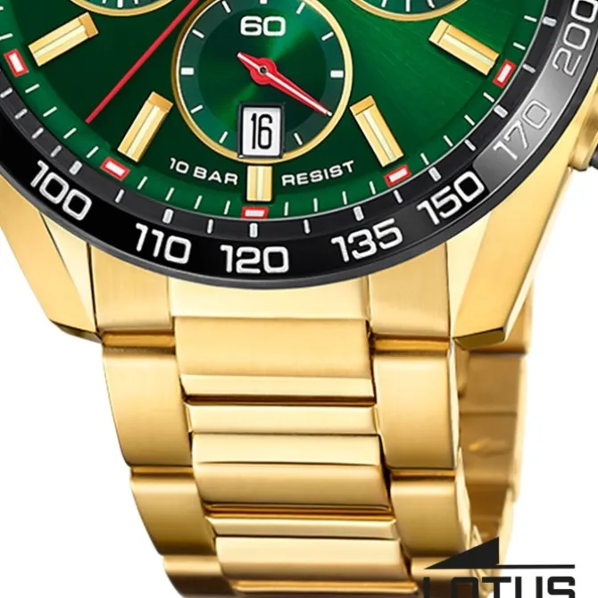 Lotus Herrenuhr Edelstahl gold Lotus Classic Armbanduhr UL18917/5