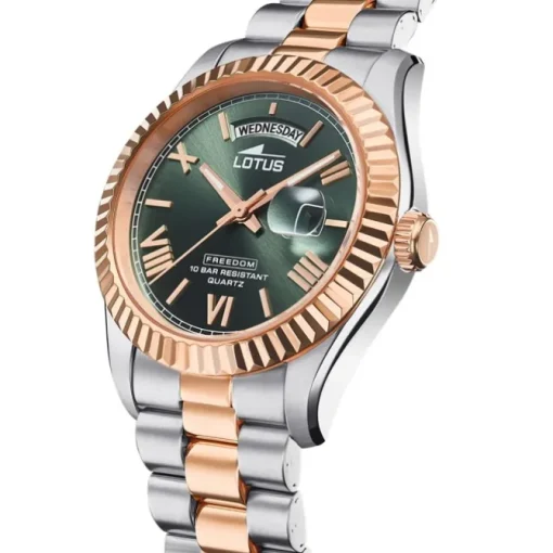 Lotus Herrenuhr Edelstahl silbergold Lotus Classic Armbanduhr UL18856/3