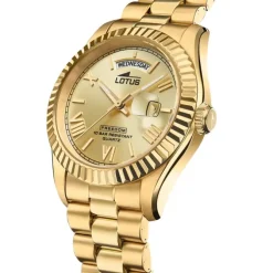 Lotus Herrenuhr Edelstahl gold Lotus Classic Armbanduhr UL18857/1