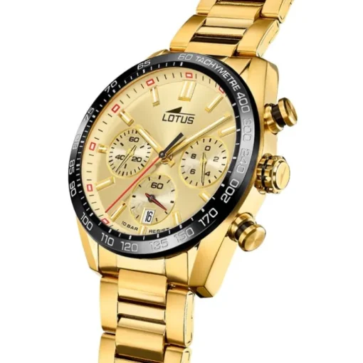 Lotus Herrenuhr Edelstahl gold Lotus Classic Armbanduhr UL18917/1