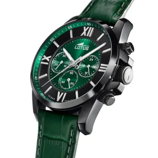 Lotus Herrenuhr Edelstahl grün Lotus Classic Armbanduhr UL18881/1