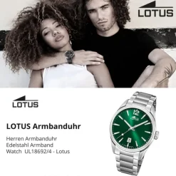 Lotus Herrenuhr Edelstahl silber Lotus Classic Armbanduhr UL18692/4