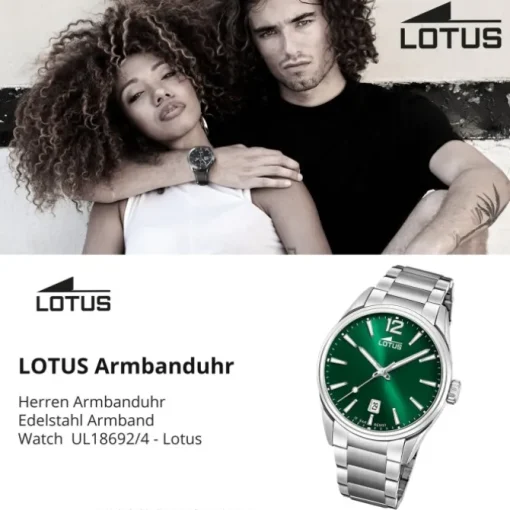 Lotus Herrenuhr Edelstahl silber Lotus Classic Armbanduhr UL18692/4