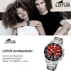 Lotus Herrenuhr Edelstahl silber Lotus Classic Armbanduhr UL18800/7