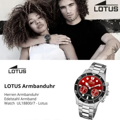 Lotus Herrenuhr Edelstahl silber Lotus Classic Armbanduhr UL18800/7