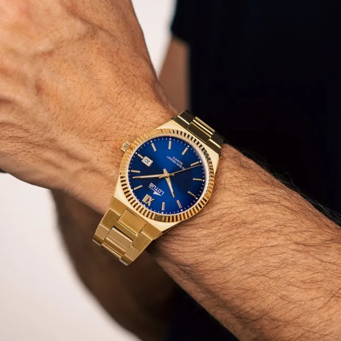 Lotus Herrenuhr Edelstahl gold Lotus Classic Armbanduhr UL18837/2