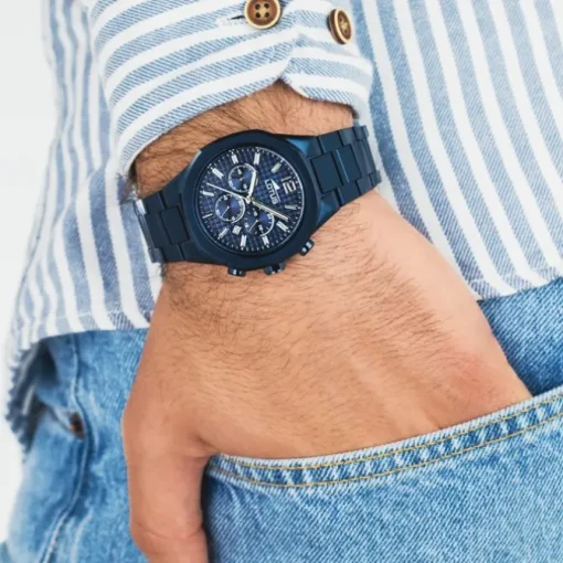 Lotus Herrenuhr Edelstahl blau Lotus Classic Armbanduhr UL18848/1