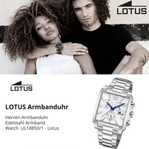 Lotus Herrenuhr Edelstahl silber Lotus Classic Armbanduhr UL18850/1