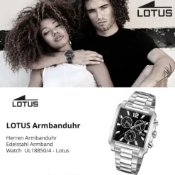 Lotus Herrenuhr Edelstahl silber Lotus Classic Armbanduhr UL18850/4