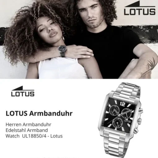 Lotus Herrenuhr Edelstahl silber Lotus Classic Armbanduhr UL18850/4