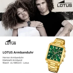 Lotus Herrenuhr Edelstahl gold Lotus Classic Armbanduhr UL18853/3