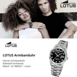 Lotus Herrenuhr Edelstahl silber Lotus Classic Armbanduhr UL18854/7
