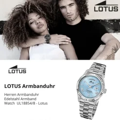 Lotus Herrenuhr Edelstahl silber Lotus Classic Armbanduhr UL18854/8