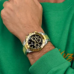 Lotus Herrenuhr Edelstahl silber gold Lotus Classic Armbanduhr UL18913/6