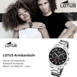 Lotus Herrenuhr Edelstahl silber Lotus Classic Armbanduhr UL18922/3