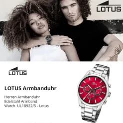 Lotus Herrenuhr Edelstahl silber Lotus Classic Armbanduhr UL18922/5