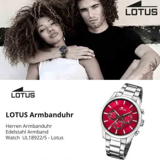 Lotus Herrenuhr Edelstahl silber Lotus Classic Armbanduhr UL18922/5