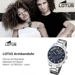 Lotus Herrenuhr Edelstahl silber Lotus Classic Armbanduhr UL18922/6