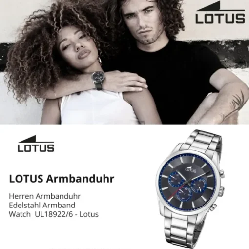 Lotus Herrenuhr Edelstahl silber Lotus Classic Armbanduhr UL18922/6