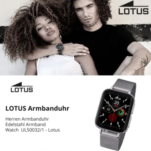 Lotus Herrenuhr Edelstahl grau Lotus Multifunktion Armbanduhr UL50032/1