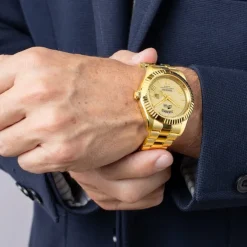 Lotus Herrenuhr Edelstahl gold Lotus Classic Armbanduhr UL18857/1