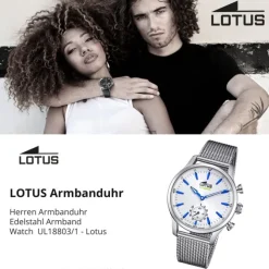 Lotus Herrenuhr Edelstahl silber Lotus Classic Armbanduhr UL18803/1