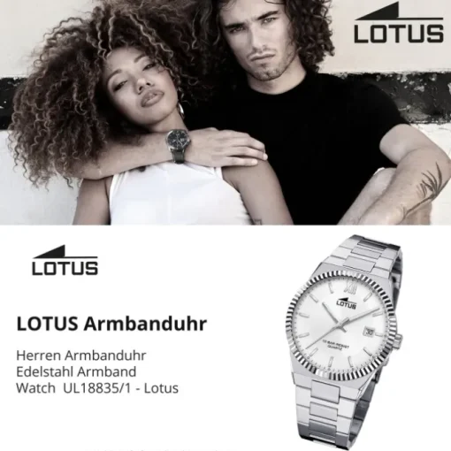 Lotus Herrenuhr Edelstahl silber Lotus Classic Armbanduhr UL18835/1