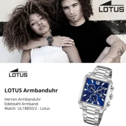 Lotus Herrenuhr Edelstahl silber Lotus Classic Armbanduhr UL18850/2