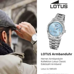 Lotus Herrenuhr Edelstahl silber Lotus Classic Armbanduhr UL18854/8