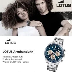 Lotus Herrenuhr Edelstahl silber Lotus Classic Armbanduhr UL18916/2