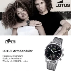 Lotus Herrenuhr Edelstahl silber Lotus Classic Armbanduhr UL18803/3