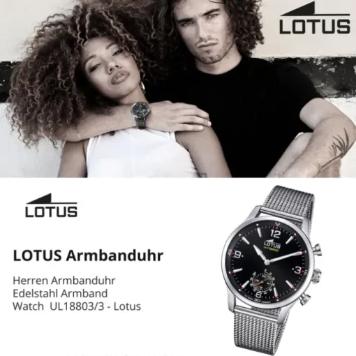 Lotus Herrenuhr Edelstahl silber Lotus Classic Armbanduhr UL18803/3