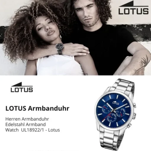 Lotus Herrenuhr Edelstahl silber Lotus Classic Armbanduhr UL18922/1