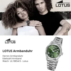 Lotus Herrenuhr Edelstahl silber Lotus Classic Armbanduhr UL18854/3
