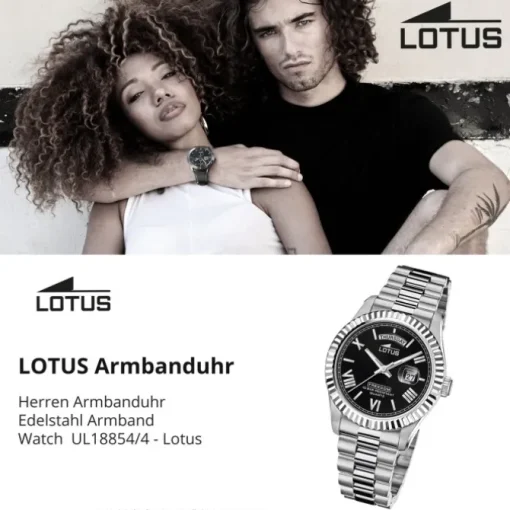 Lotus Herrenuhr Edelstahl silber Lotus Classic Armbanduhr UL18854/4