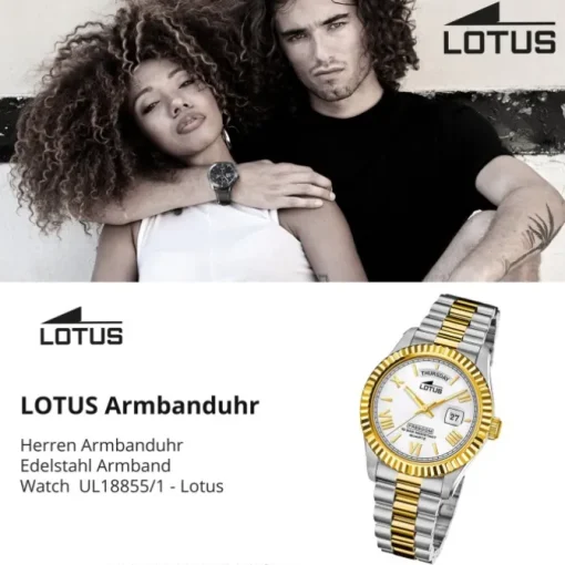 Lotus Herrenuhr Edelstahl silber Lotus Classic Armbanduhr UL18855/1