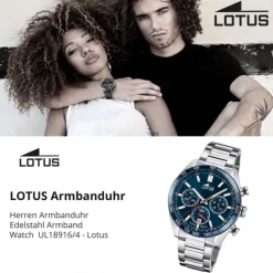 Lotus Herrenuhr Edelstahl silber Lotus Classic Armbanduhr UL18916/4