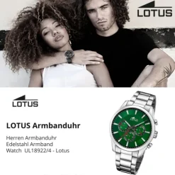 Lotus Herrenuhr Edelstahl silber Lotus Classic Armbanduhr UL18922/4