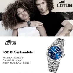 Lotus Herrenuhr Edelstahl silber Lotus Classic Armbanduhr UL18854/2