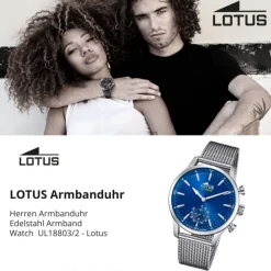 Lotus Herrenuhr Edelstahl silber Lotus Classic Armbanduhr UL18803/2