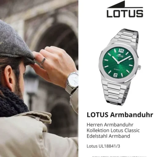 Lotus Herrenuhr Edelstahl silber Lotus Classic Armbanduhr UL18841/3