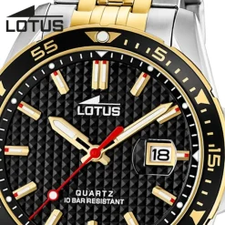 Lotus Herrenuhr Excellent Armbanduhr Edelstahl silber gold UL18652/4