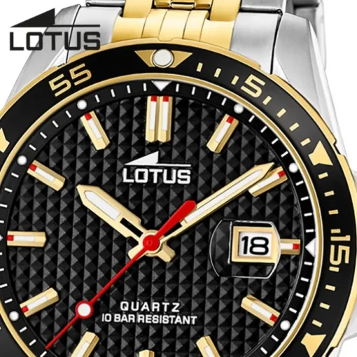Lotus Herrenuhr Excellent Armbanduhr Edelstahl silber gold UL18652/4